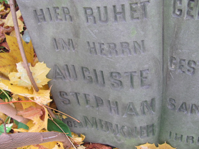 Auguste Stephan 1838 Warszawa Ewangelicko - Augsburski św. Trójcy - Grobonet - Wyszukiwarka osób pochowanych