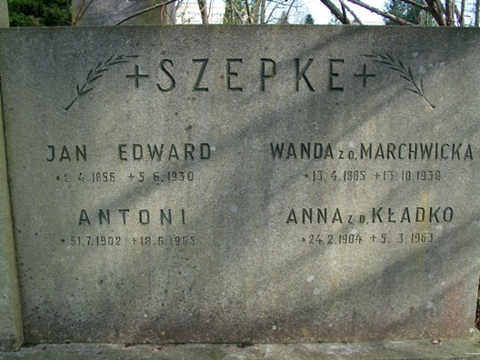 Anna Schoepke (Szepke) 1904 Warszawa Ewangelicko - Augsburski św. Trójcy - Grobonet - Wyszukiwarka osób pochowanych