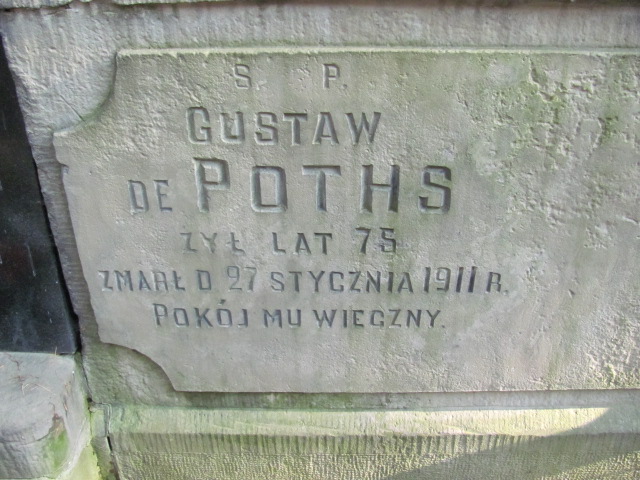 Gustaw De Poths 1836 Warszawa Ewangelicko - Augsburski św. Trójcy - Grobonet - Wyszukiwarka osób pochowanych