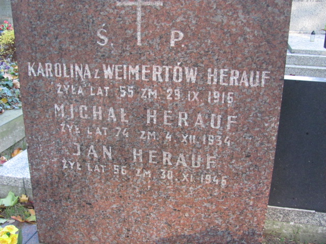 Karolina Herauf 1860 Warszawa Ewangelicko - Augsburski św. Trójcy - Grobonet - Wyszukiwarka osób pochowanych