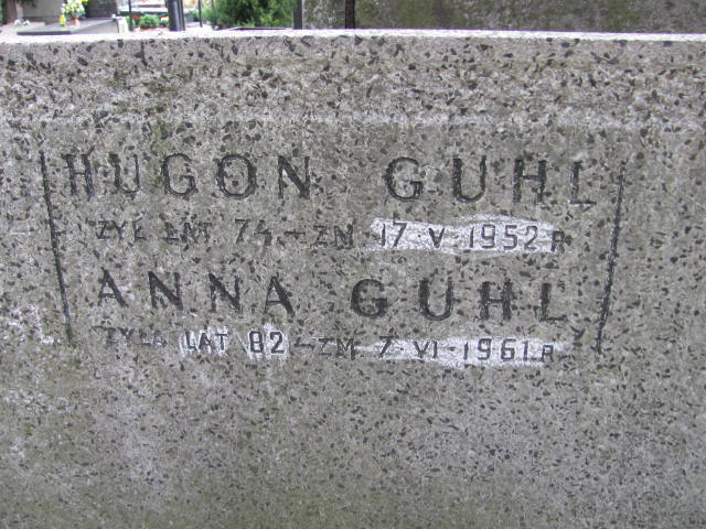 Anna Guhl 1879 Warszawa Ewangelicko - Augsburski św. Trójcy - Grobonet - Wyszukiwarka osób pochowanych