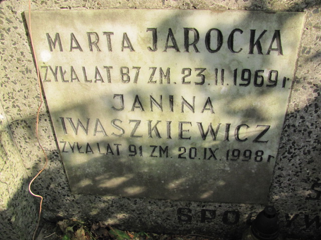 Marta Jarocka 1881 Warszawa Ewangelicko - Augsburski św. Trójcy - Grobonet - Wyszukiwarka osób pochowanych