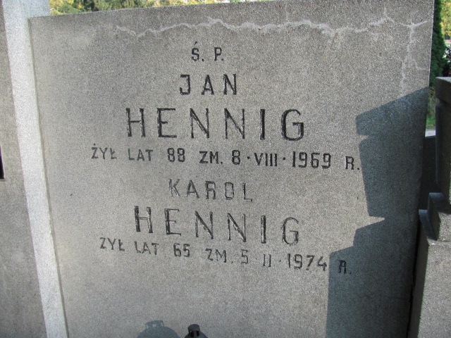 Karol Hennig 1908 Warszawa Ewangelicko - Augsburski św. Trójcy - Grobonet - Wyszukiwarka osób pochowanych