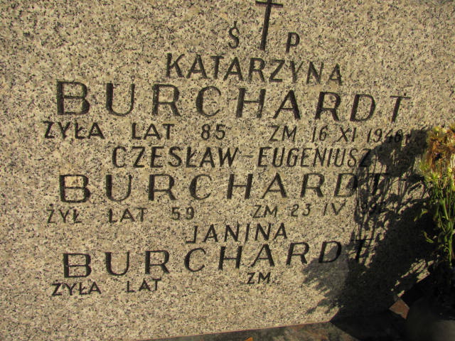 Janina Burchardt 1938 Warszawa Ewangelicko - Augsburski św. Trójcy - Grobonet - Wyszukiwarka osób pochowanych