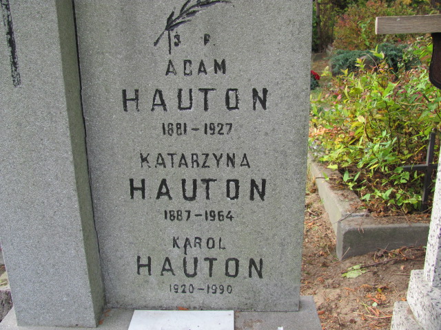 Katarzyna Hauton 1887 Warszawa Ewangelicko - Augsburski św. Trójcy - Grobonet - Wyszukiwarka osób pochowanych