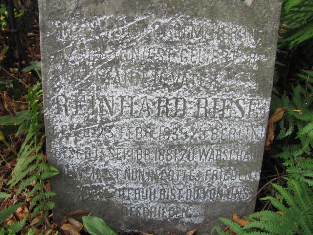 Reinhard Reise 1835 Warszawa Ewangelicko - Augsburski św. Trójcy - Grobonet - Wyszukiwarka osób pochowanych