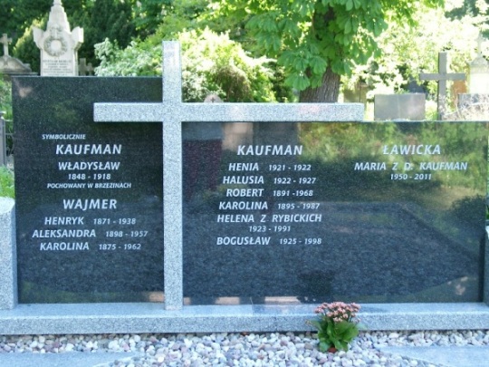 Henryka Kaufmann 1921 Warszawa Ewangelicko - Augsburski św. Trójcy - Grobonet - Wyszukiwarka osób pochowanych