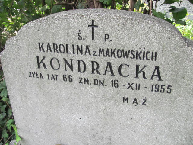 Karolina Kondracka 1887 Warszawa Ewangelicko - Augsburski św. Trójcy - Grobonet - Wyszukiwarka osób pochowanych