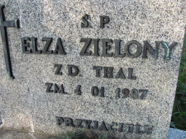 Elza Zielony 1908 Warszawa Ewangelicko - Augsburski św. Trójcy - Grobonet - Wyszukiwarka osób pochowanych