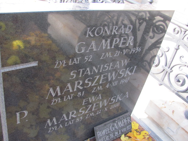 Paweł Gamper (symb.) 1890 Warszawa Ewangelicko - Augsburski św. Trójcy - Grobonet - Wyszukiwarka osób pochowanych