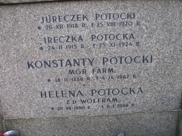Irena Potocka 1915 Warszawa Ewangelicko - Augsburski św. Trójcy - Grobonet - Wyszukiwarka osób pochowanych