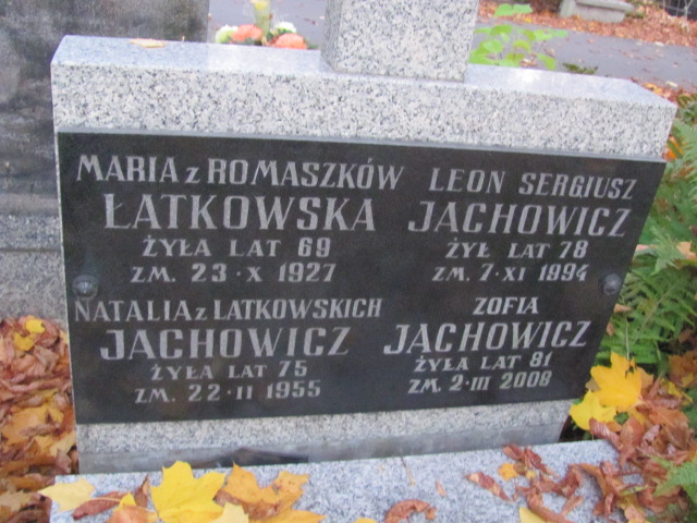 Natalia Nadzieja Jachowicz 1879 Warszawa Ewangelicko - Augsburski św. Trójcy - Grobonet - Wyszukiwarka osób pochowanych