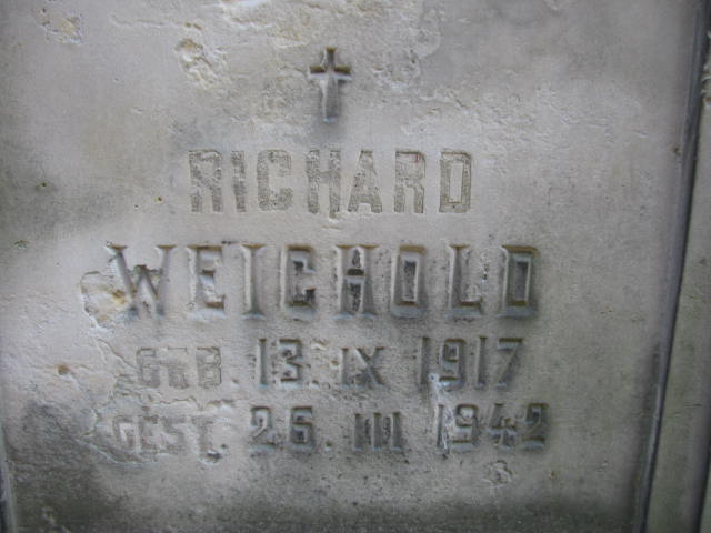 Richard Weichold 1917 Warszawa Ewangelicko - Augsburski św. Trójcy - Grobonet - Wyszukiwarka osób pochowanych
