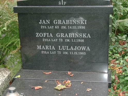 Zofia Grabińska 1872 Warszawa Ewangelicko - Augsburski św. Trójcy - Grobonet - Wyszukiwarka osób pochowanych