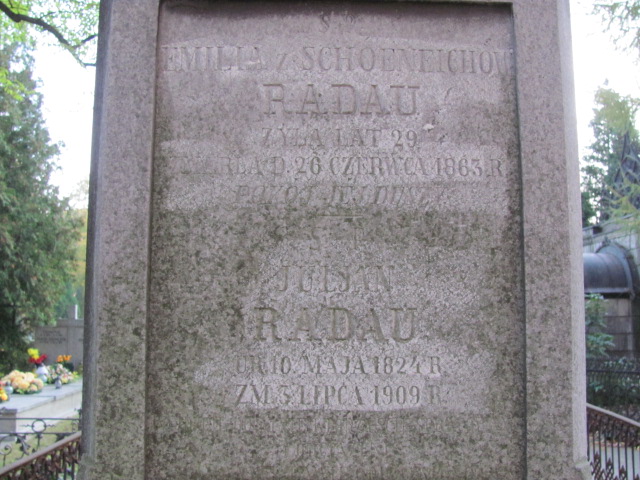 Karolina Radau 1861 Warszawa Ewangelicko - Augsburski św. Trójcy - Grobonet - Wyszukiwarka osób pochowanych