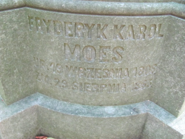 Fryderyk Karol Moes 1808 Warszawa Ewangelicko - Augsburski św. Trójcy - Grobonet - Wyszukiwarka osób pochowanych