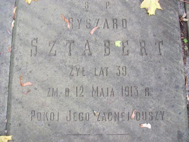 Emil Sztabert 1892 Warszawa Ewangelicko - Augsburski św. Trójcy - Grobonet - Wyszukiwarka osób pochowanych