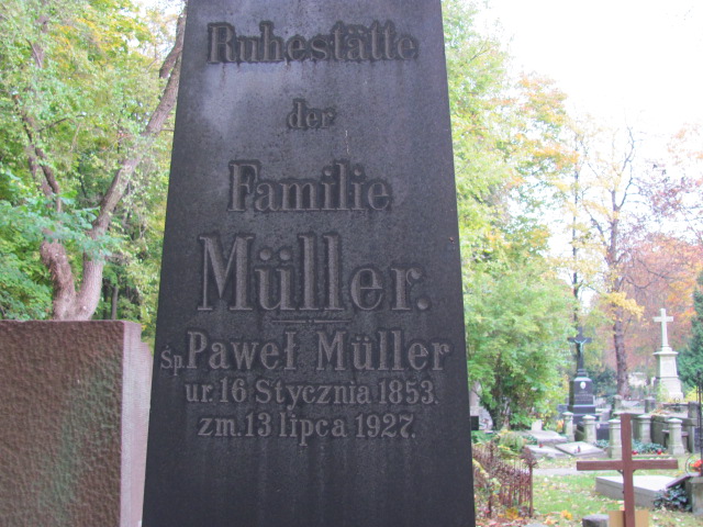 Ludwig Muller 1825 Warszawa Ewangelicko - Augsburski św. Trójcy - Grobonet - Wyszukiwarka osób pochowanych