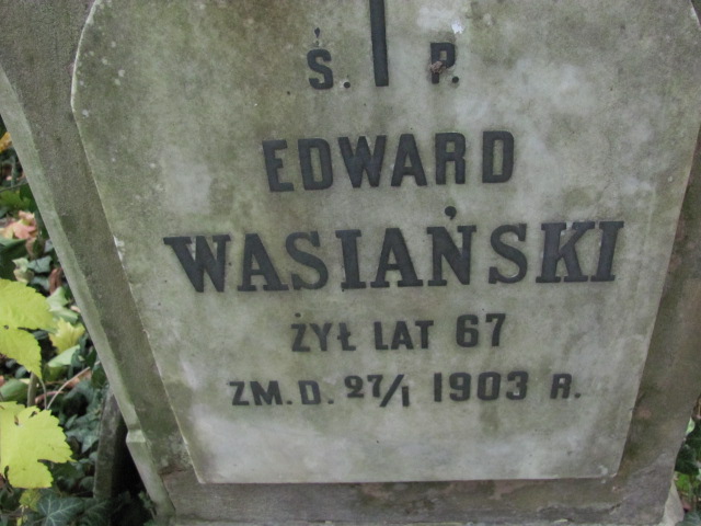 Juliusz Otton Wasiański 1885 Warszawa Ewangelicko - Augsburski św. Trójcy - Grobonet - Wyszukiwarka osób pochowanych