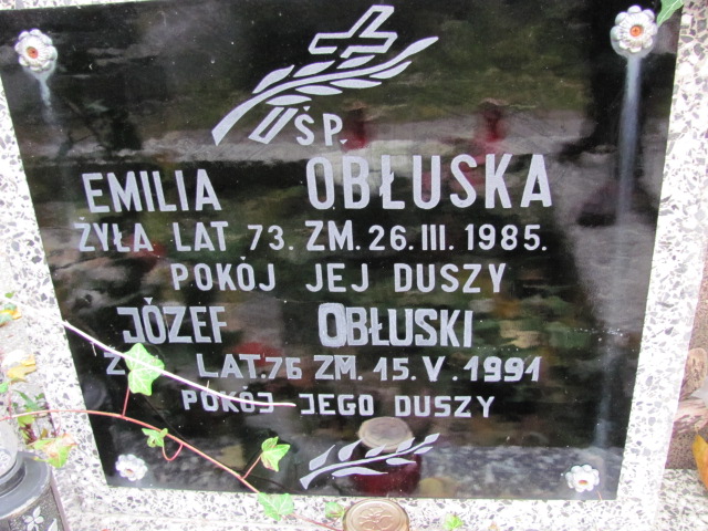 Emilia Obłuska 1911 Warszawa Ewangelicko - Augsburski św. Trójcy - Grobonet - Wyszukiwarka osób pochowanych