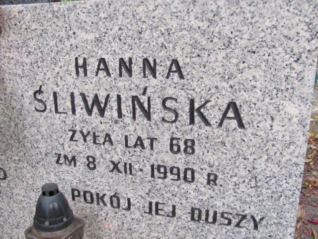 Halina Śliwińska 1922 Warszawa Ewangelicko - Augsburski św. Trójcy - Grobonet - Wyszukiwarka osób pochowanych