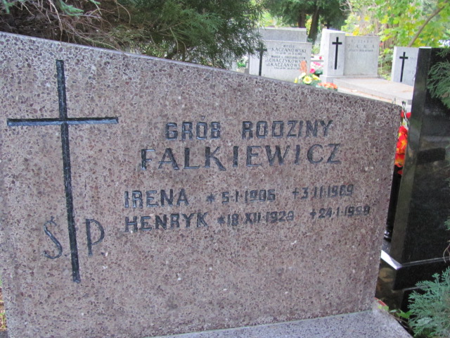 Irena Falkiewicz 1906 Warszawa Ewangelicko - Augsburski św. Trójcy - Grobonet - Wyszukiwarka osób pochowanych