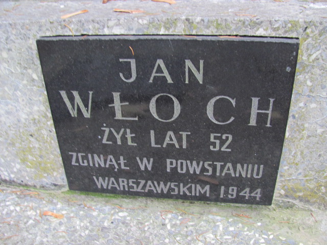 Jan Włoch (symb.) Warszawa Ewangelicko - Augsburski św. Trójcy - Grobonet - Wyszukiwarka osób pochowanych