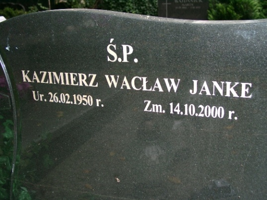 Kazimierz Wacław Janke 1950 Warszawa Ewangelicko - Augsburski św. Trójcy - Grobonet - Wyszukiwarka osób pochowanych