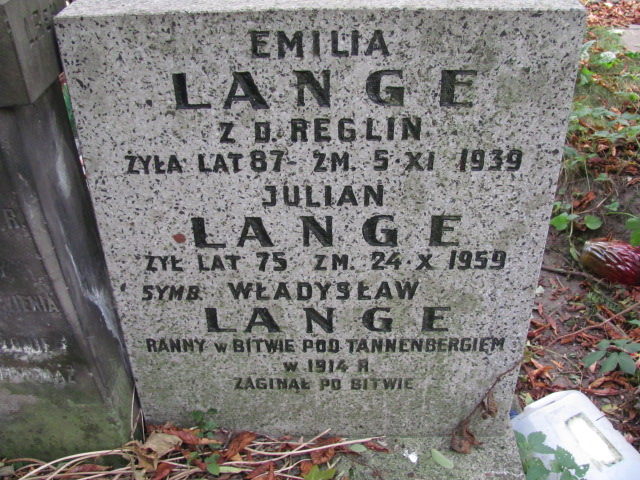 Emilia Lange 1859 Warszawa Ewangelicko - Augsburski św. Trójcy - Grobonet - Wyszukiwarka osób pochowanych