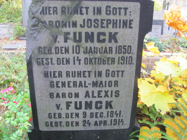 Josephine Von Funck 1850 Warszawa Ewangelicko - Augsburski św. Trójcy - Grobonet - Wyszukiwarka osób pochowanych