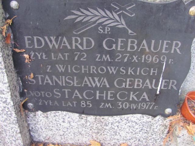 Otylia Gebauer 1903 Warszawa Ewangelicko - Augsburski św. Trójcy - Grobonet - Wyszukiwarka osób pochowanych