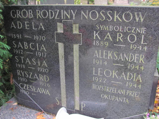 Stanisława Nossek 1917 Warszawa Ewangelicko - Augsburski św. Trójcy - Grobonet - Wyszukiwarka osób pochowanych