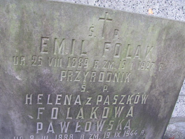 Helena Folak Pawłowska 1888 Warszawa Ewangelicko - Augsburski św. Trójcy - Grobonet - Wyszukiwarka osób pochowanych