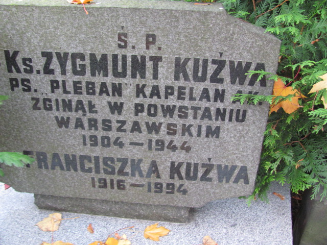 Zygmunt Kuźwa 1904 Warszawa Ewangelicko - Augsburski św. Trójcy - Grobonet - Wyszukiwarka osób pochowanych