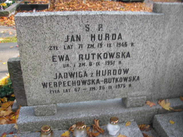 Jan Hurda 1875 Warszawa Ewangelicko - Augsburski św. Trójcy - Grobonet - Wyszukiwarka osób pochowanych