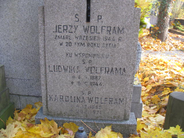 Ludwik Wolfram 1887 Warszawa Ewangelicko - Augsburski św. Trójcy - Grobonet - Wyszukiwarka osób pochowanych