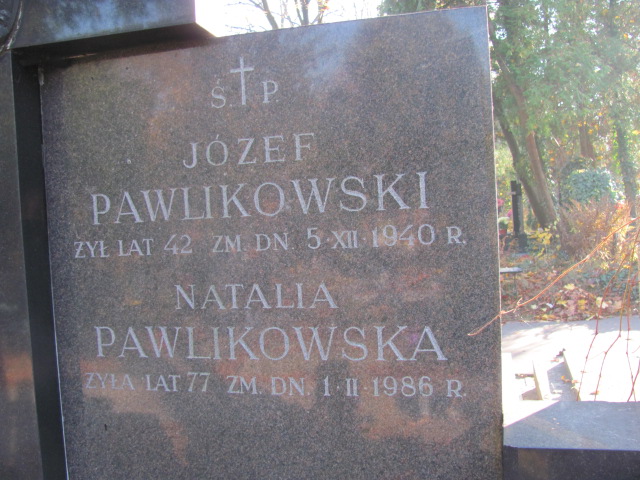 Józef Pawlikowski 1897 Warszawa Ewangelicko - Augsburski św. Trójcy - Grobonet - Wyszukiwarka osób pochowanych