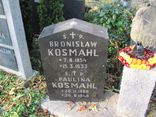 Paulina Kosmahl 1860 Warszawa Ewangelicko - Augsburski św. Trójcy - Grobonet - Wyszukiwarka osób pochowanych