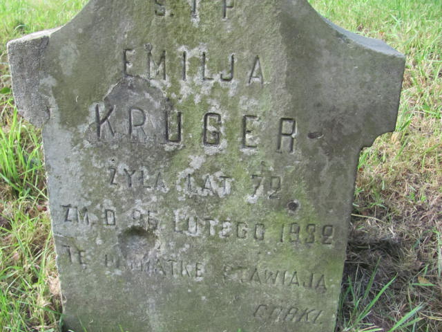 Emilia Kruger 1860 Warszawa Ewangelicko - Augsburski św. Trójcy - Grobonet - Wyszukiwarka osób pochowanych