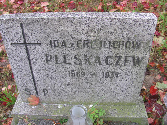 Ida Pleskaczew 1869 Warszawa Ewangelicko - Augsburski św. Trójcy - Grobonet - Wyszukiwarka osób pochowanych